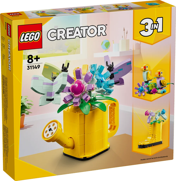 Конструктор Лего Креатор 3 в 1 Цветы в лейке Lego Creator Flowers in Watering Can 31149 - изображение 2