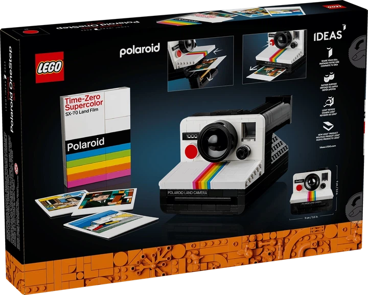 Конструктор Лего Идеас Фотоапарат Полароид Lego Ideas Polaroid OneStep SX-70 21345 - Фото 1 Конструктор Лего Идеас Фотоапарат Полароид Lego Ideas Polaroid OneStep SX-70 21345 - изображение 1