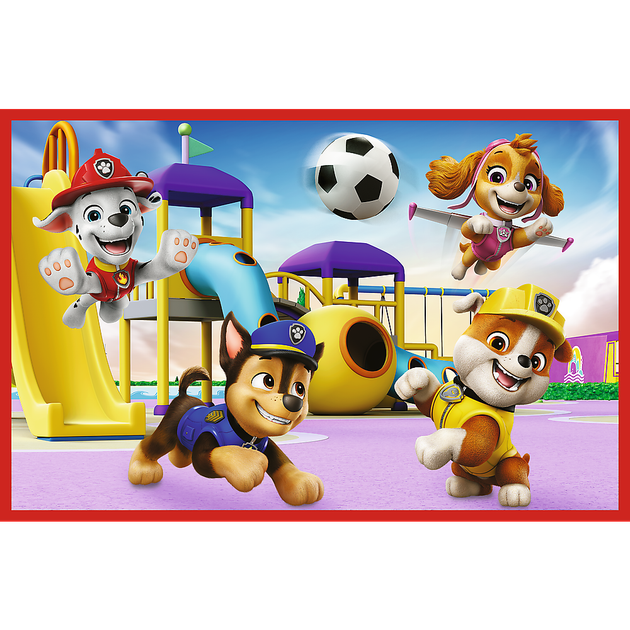 Zestaw puzzli Trefl Viacom PAW Patrol Wesoły dzień piesków 24 elementy x 2 szt 34434 (5900511344349) - obraz 3