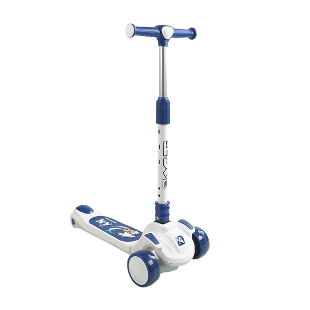 Самокат детский 5в1 Skyper GH-51784 с родительской ручкой, со светящимися колёсами, украинским озвучиванием, защитным бампером и дополнительными колёсами, от 1,5 лет - изображение 9