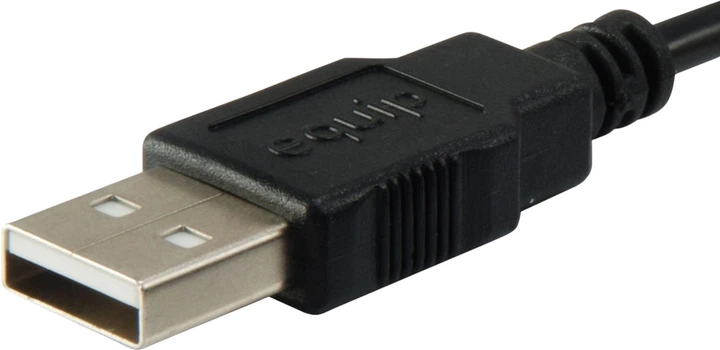 Кабель Equip USB-A Male to USB-A Female 1.8 м Black (128850) - зображення 2