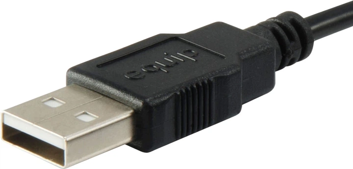 Кабель Equip USB-A Male to USB-A Male 1.8 м Black (128870) - зображення 3