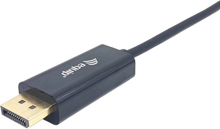 Kabel Equip USB Type-C Male to DisplayPort Male 2 m Black (133427) - obraz 2