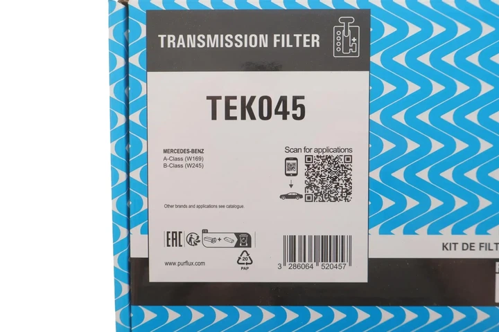 Гідравлічний насос коробка передач Purflux TEK045 Mercedes B-Class, A-Class 1693771395, A1693771395 - Фото 2 Гідравлічний насос коробка передач Purflux TEK045 Mercedes B-Class, A-Class 1693771395, A1693771395 - изображение 2