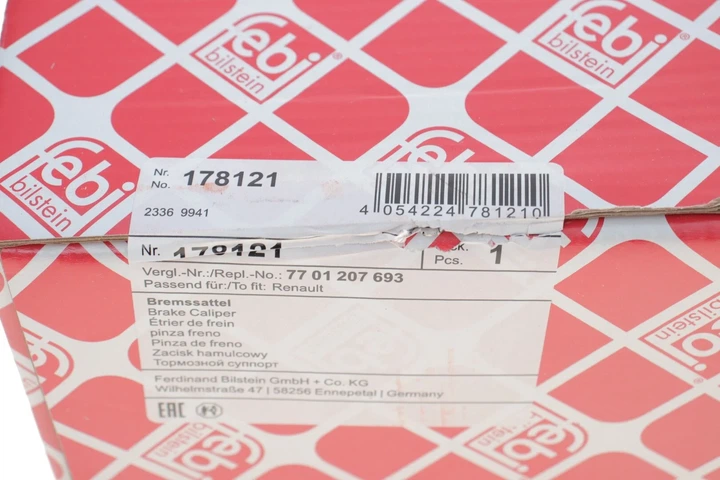 Супорт гальмівний FEBI 178121 Renault Megane, Twingo, Scenic, Fluence, Grand Scenic 7701207693, 7701208127, 7711135736 - изображение 4