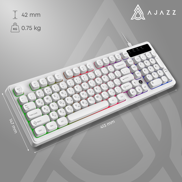 Клавиатура проводная Ajazz AF98 USB White (AF98-W) - изображение 13