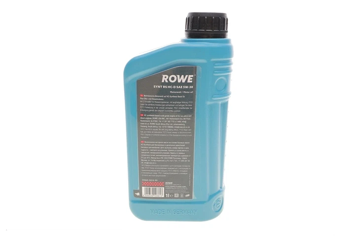 Олива моторна HIGHTEC SYNT RS HC-D SAE 5W-30 (1 L) Rowe 20060-0010-99 - изображение 3