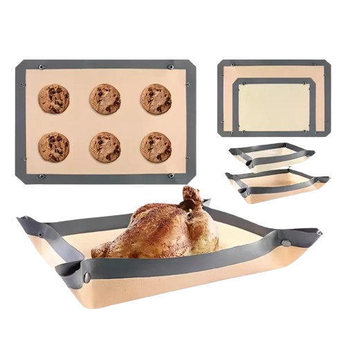 Силиконовые коврики для выпечки с бортиками 2 шт 42×29,5 и 60×40 - Фото 2 Силиконовые коврики для выпечки с бортиками 2 шт 42×29,5 и 60×40 - изображение 2