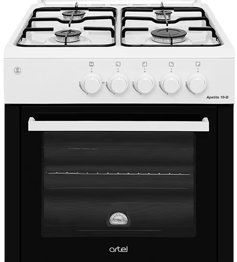Плита газова Artel APETITO 10-G White з газовою духовкою - зображення 4