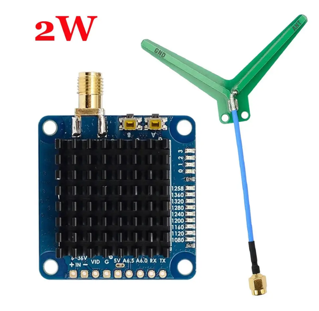 Видеопередатчик MATEK 2W VTX 1G3TE V2 9CH 1.2-1.3GHz - Фото 1 Видеопередатчик MATEK 2W VTX 1G3TE V2 9CH 1.2-1.3GHz - изображение 1