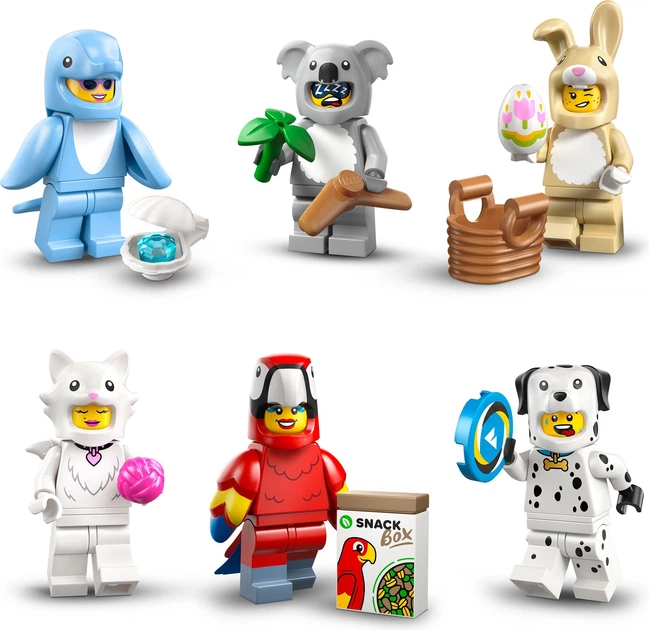 Zestaw klocków LEGO Minifigures Seria 28 — Zwierzęta 7 elementów 24 szt (71051) - obraz 3