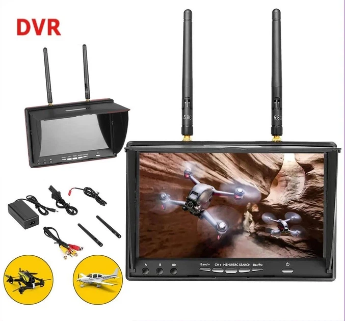 Монітор LCD5802D DVR 5.8GHz 40CH FPV - Фото 2 Монітор LCD5802D DVR 5.8GHz 40CH FPV - изображение 2