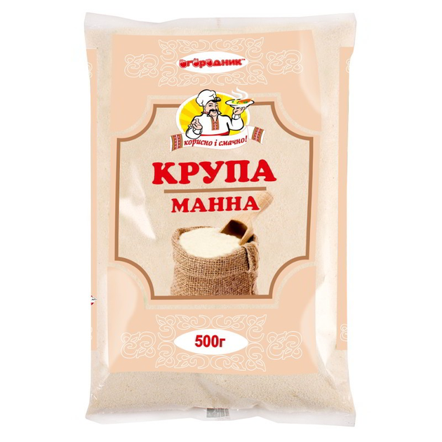 Крупа манна Огородник 500 г (4820079241984) от продавца: EdelMarket ...