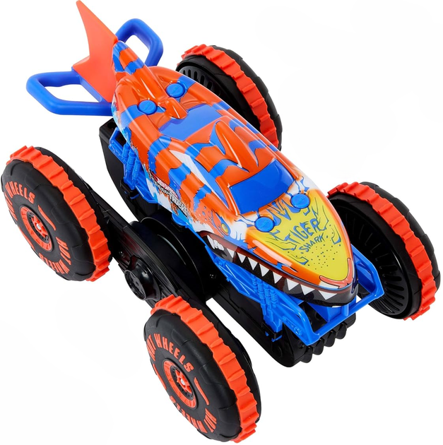 Pojazd zdalnie sterowany Mattel Hot Wheels Monster Trucks Tiger Shark 1:15 (194735304097) - obraz 3