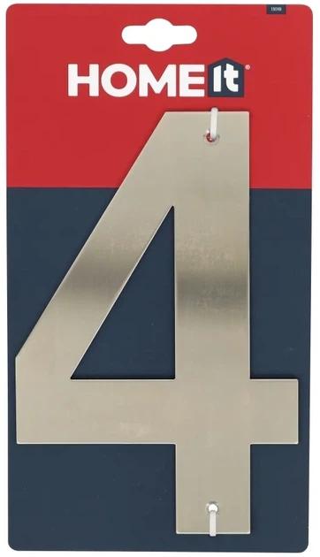 Номер будинку Millarco HOME it PLAY PREMIUM 4 нержавіюча сталь 13018 (5708614130186) - зображення 2