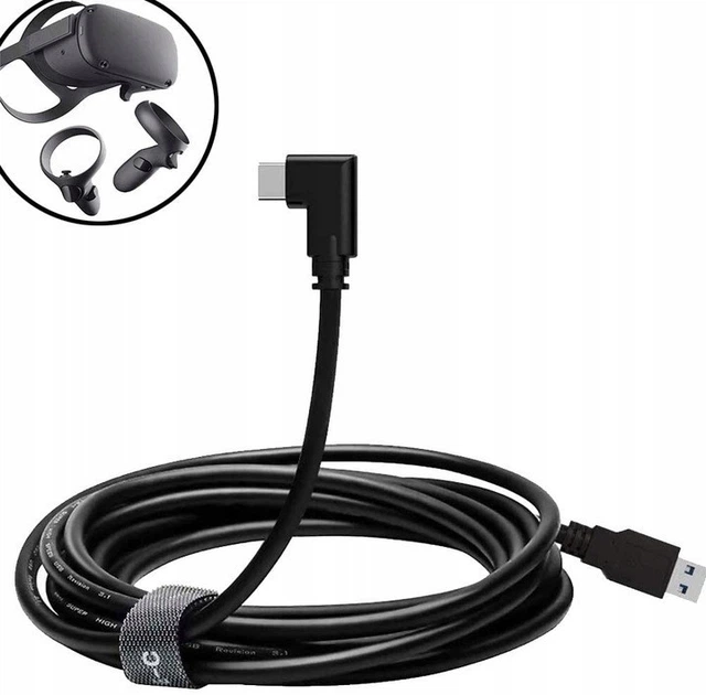 Кабель Oculus Link для Oculus Quest 1/2/3, USB Type-C, 3 метров, черный ( Артикул: А000030 ) - Фото 1 Кабель Oculus Link для Oculus Quest 1/2/3, USB Type-C, 3 метров, черный ( Артикул: А000030 ) - изображение 1