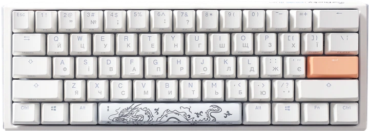 Механічна клавіатура Ducky One 3 Mini Cherry MX Brown RGB White UA - изображение 2