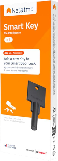 Inteligentny klucz do zamka Netatmo NDL-K1U (3700730505024) - obraz 2