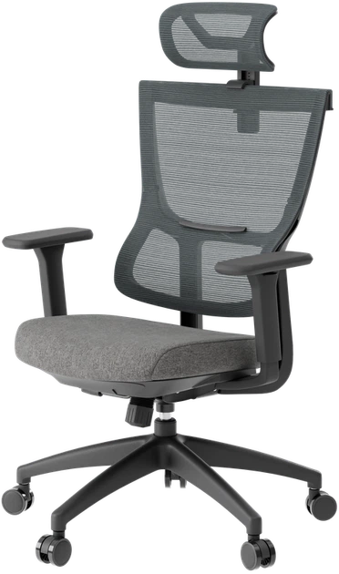 Крісло офісне OfficePro Elegant OC600-B-DG-DG - Фото 1 Крісло офісне OfficePro Elegant OC600-B-DG-DG - изображение 1