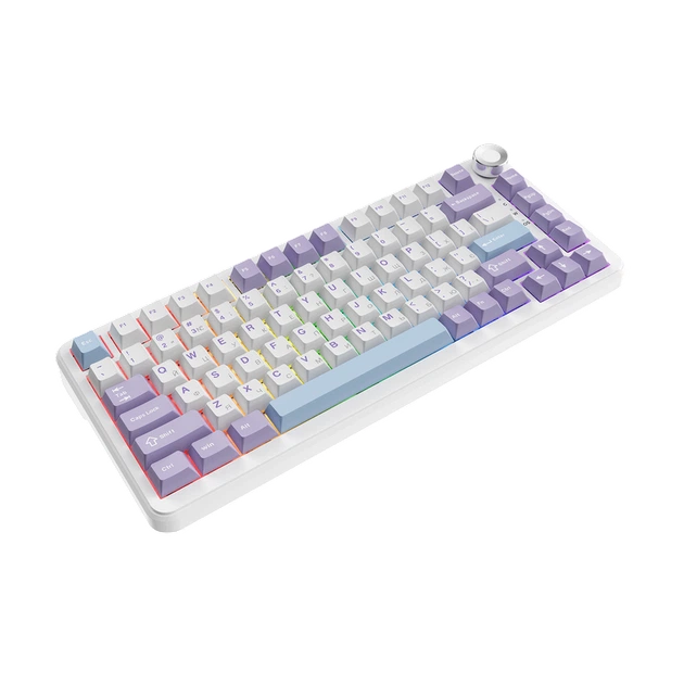 Ігрова дротова механічна клавіатура Ajazz AK820 MAX Magnetic switches-Purple-White-Blue-RGB - Фото 2 Ігрова дротова механічна клавіатура Ajazz AK820 MAX Magnetic switches-Purple-White-Blue-RGB - зображення 2