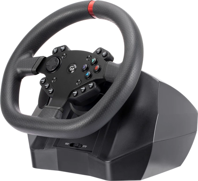 Ігрове кермо GamePro RW575PM з педалями та коробкою передач XBOX ONE/PS4/PS3/PC/SWITCH - Фото 6 Ігрове кермо GamePro RW575PM з педалями та коробкою передач XBOX ONE/PS4/PS3/PC/SWITCH - изображение 6