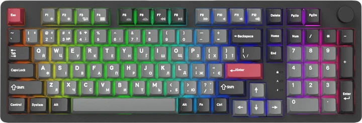 Бездротова механічна клавіатура GamePro Asgard Drakkar (MK305BK) - зображення 5