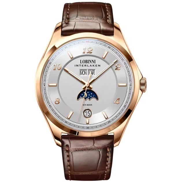 Чоловічий механічний годинник Lobinni Premium - Фото 2 Чоловічий механічний годинник Lobinni Premium - изображение 2