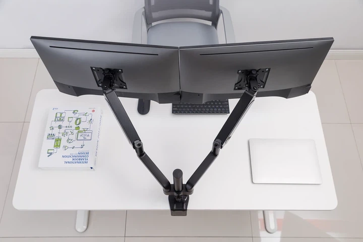 Настільне кріплення для двох моніторів OfficePro MA722B Black - Фото 12 Настільне кріплення для двох моніторів OfficePro MA722B Black - зображення 12