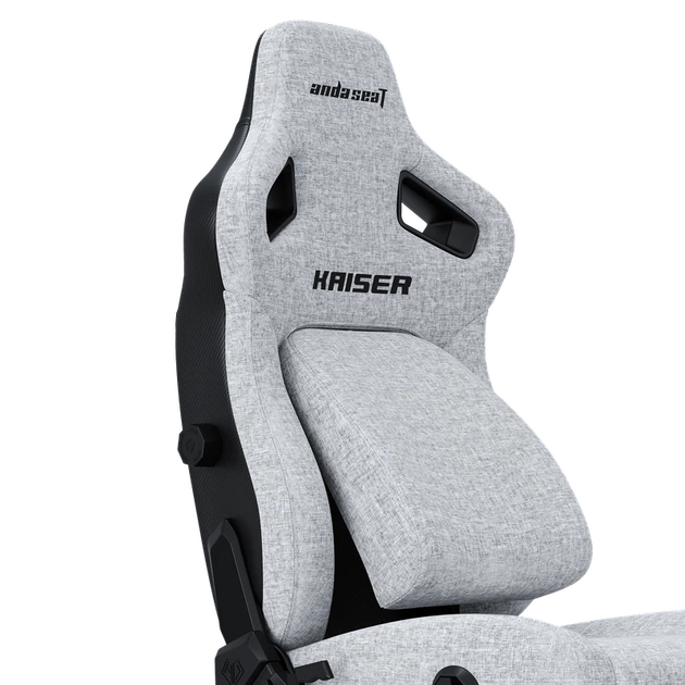 Крісло ігрове Anda Seat Kaiser 4 Grey Fabric Size XL - Фото 11 Крісло ігрове Anda Seat Kaiser 4 Grey Fabric Size XL - изображение 11
