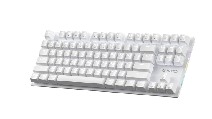 Дротова механічна клавіатура GamePro Genesis Joker (MK124W) 87% Red switches - зображення 2