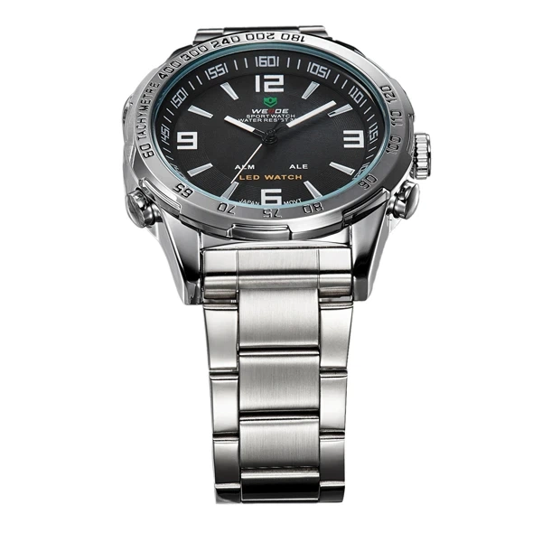 Чоловічий спортивний тактичний годинник Weide Standart Silver - изображение 3