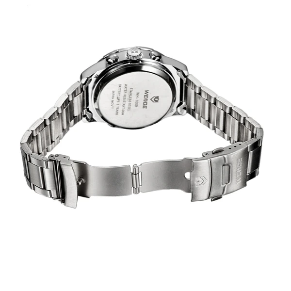 Чоловічий спортивний тактичний годинник Weide Standart Silver - изображение 7