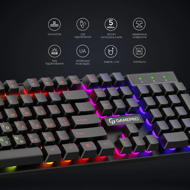 Клавіатура дротова GamePro GK296 - зображення 8
