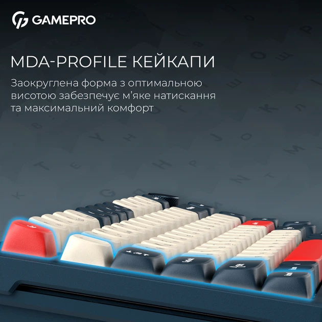 Бездротова механічна клавіатура GamePro Asgard Yord (MK266BL) - зображення 14