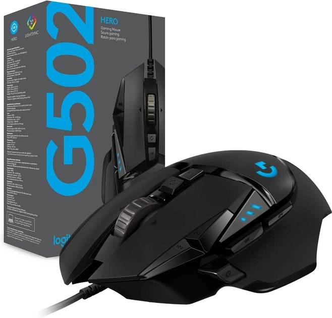 Миша Logitech G502 Gaming Mouse HERO High Performance Black (910