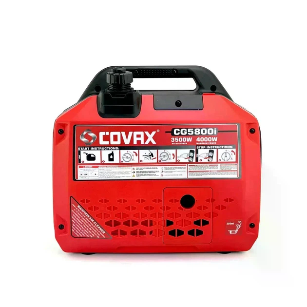 Інверторний бензиновий генератор COVAX CG5800i (3.5/4.0 кВт) з дисплеєм - Фото 2 Інверторний бензиновий генератор COVAX CG5800i (3.5/4.0 кВт) з дисплеєм - зображення 2