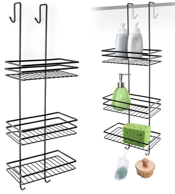 Полиця для душу Vilde 569002 підвісна металева Чорна (5907610289403) - зображення 3