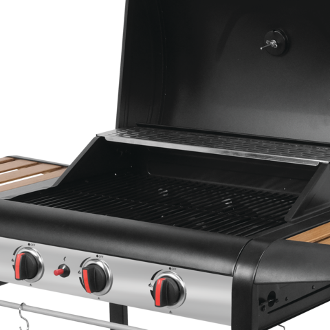 Газовий гриль YATO YG-20009 NATORI 3 пальники 9 кВт (5906083105968) - зображення 3