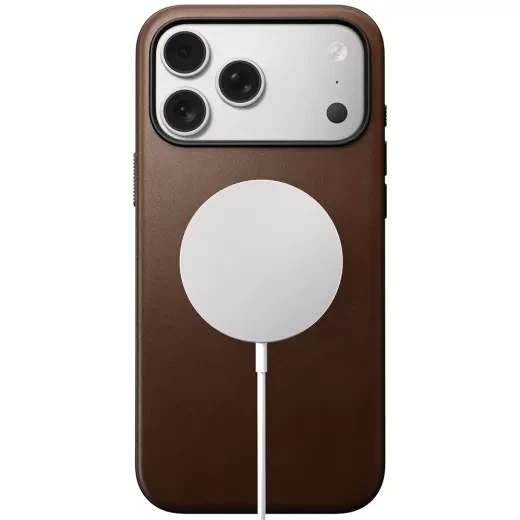 Кожаный чехол Nomad Modern Leather Case Brown для iPhone 17 Pro Max (NM014278858) - изображение 2