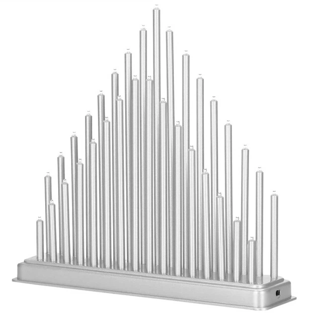 Підсвічник Springos CL0855 адвент 33 LED Сріблястий (5907719426778) - зображення 4