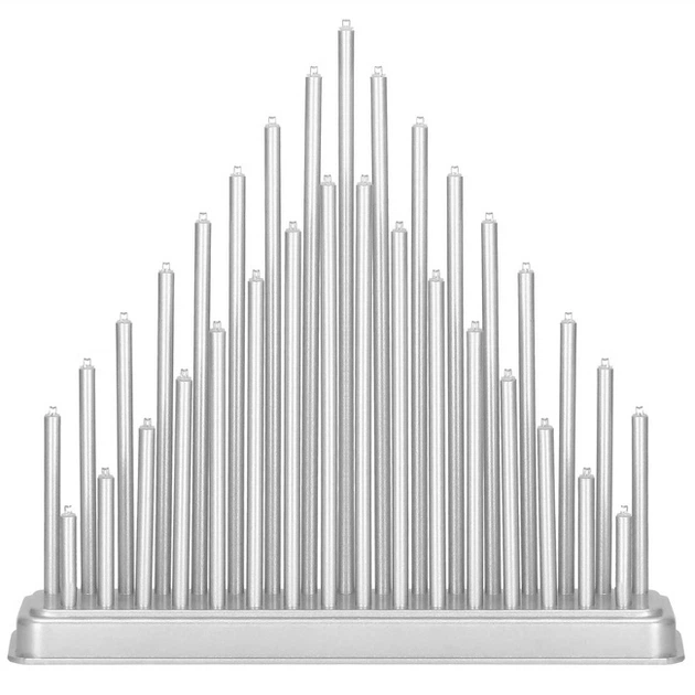 Підсвічник Springos CL0855 адвент 33 LED Сріблястий (5907719426778) - зображення 5