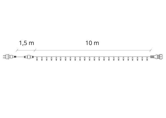 Wąż świetlny Springos CL4114 240 LED 11.5 m Biały zimny (5907719465180) - obraz 5