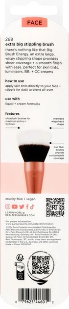 Пензлик для макіяжу Real Techniques Extra Big Stippling Brush 1 шт (79625446012) - зображення 3