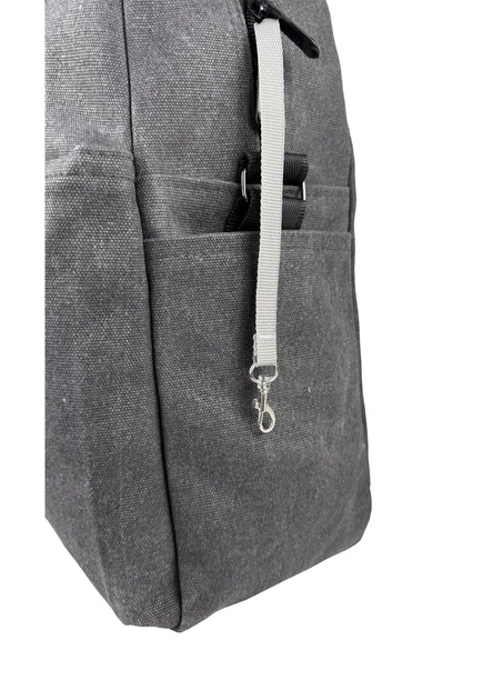 Сумка Унисекс Exodus Leather Canvas Серый S3305EX021 - изображение 7