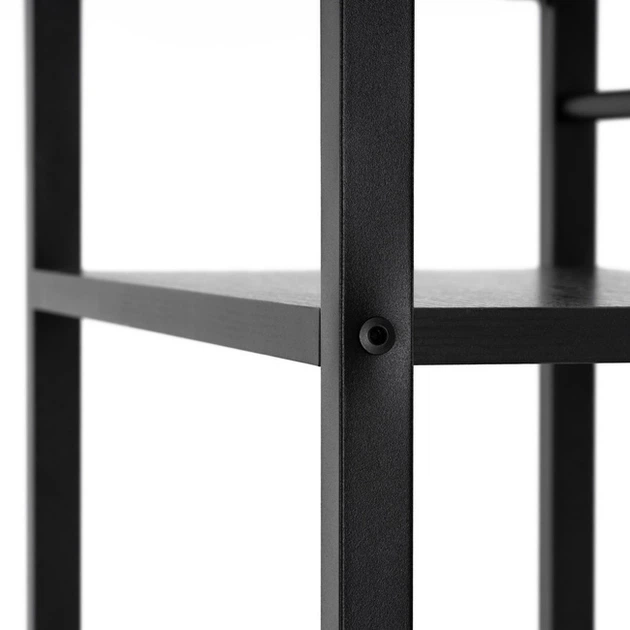 Biurko komputerowe SPRINGOS HF0046 regał z półkami Czarny (5908455305044) - obraz 10