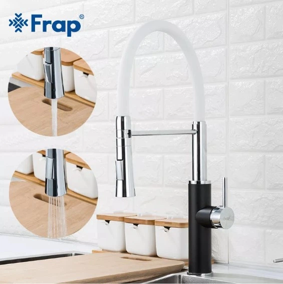 Смеситель для кухни с гибким изливом Frap F4452-7 с двухрежимным аэратором - Фото 6 Смеситель для кухни с гибким изливом Frap F4452-7 с двухрежимным аэратором - изображение 6
