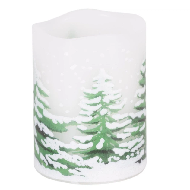 Świeca dekoracyjna Springos CA1455 LED na baterie świąteczny wzór 3 szt (5908455301800) - obraz 7