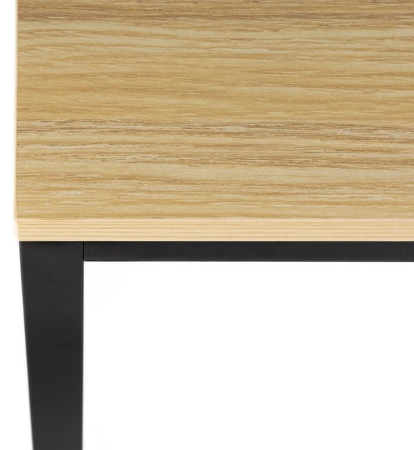 Biurko komputerowe SPRINGOS HF0047 regał z półkami Jasnobrązowy (5908455305051) - obraz 3