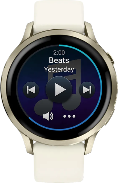 Смарт-годинник Garmin Venu 4 41mm Lunar Gold with Bone Silicone Band (010-03013-00) - зображення 3