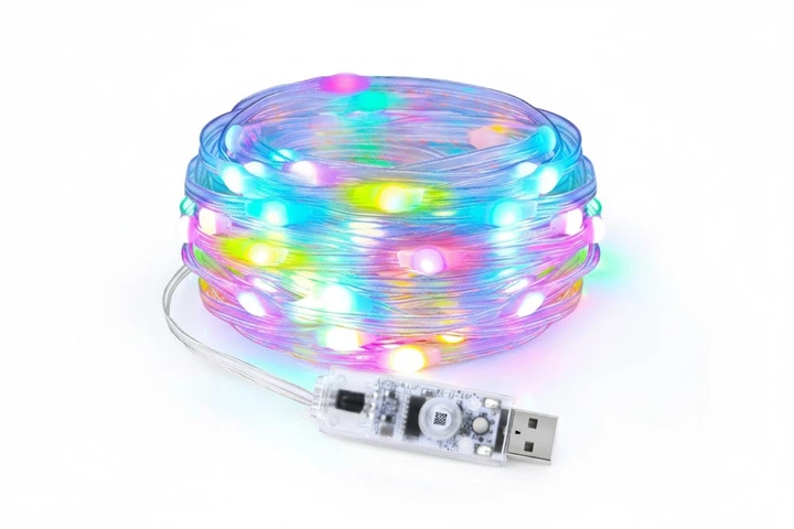 Гирлянда USB LotusLampX, 5 м, RGB цветная / Светодиодная лента - Фото 1 Гирлянда USB LotusLampX, 5 м, RGB цветная / Светодиодная лента - изображение 1